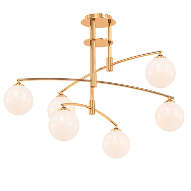 Glamorous Glendon Chandelier 3D model image 1 