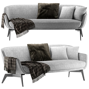 Sleek and Stylish: Minotti Belt Sofa 3D model image 1 