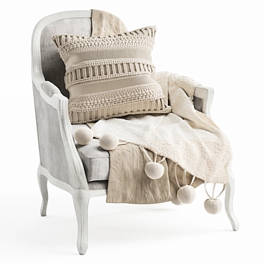 Kusk Desondo Chair: Stylish and Comfortable 3D model image 1 