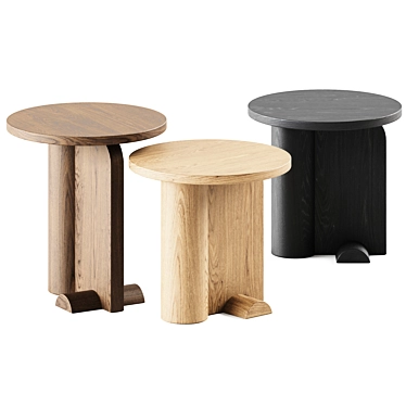 Minimalist Monolith Side Tables 3D model image 1 