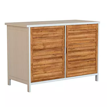 Esterel Two-Tone Sideboard: Stylish Spruce Storage 3D model image 1 