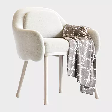 Corolla 270 White Armchair by Cristina Celestino