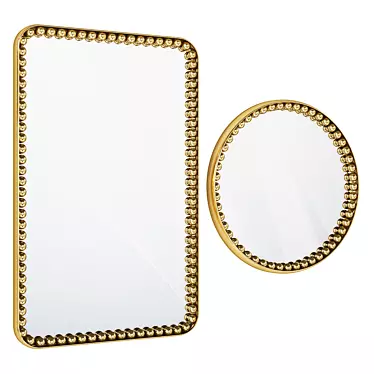 Orbis Luxe Rectangular Mirror 3D model image 1 