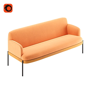 Abisko AB 2000: True Design's Stylish Sofa 3D model image 1 