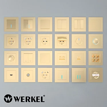 ОМ Sockets and switches Werkel (champagne)