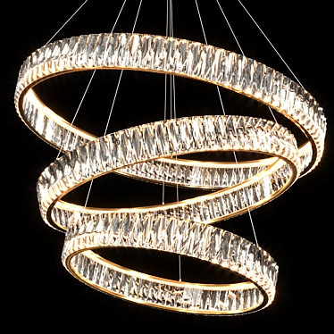 Exquisite Chandelier B265: Elegant Lighting Solution 3D model image 1 