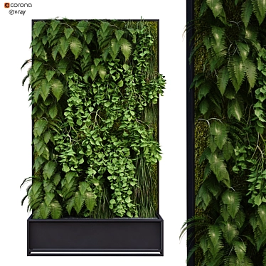 Lush Greenwall Set 173 3D model image 1 