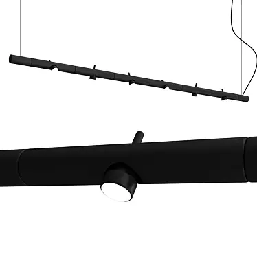 Elegant Colibri Pendant Light 3D model image 1 