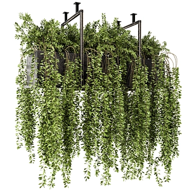 Metal Box Hanging Plants Set 303 3D model image 1 