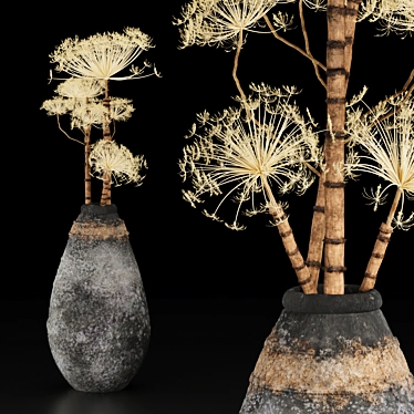 Title: Botanical Elegance: Bouquet of Berenklauw 3D model image 1 