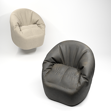 Sleek Polys Armchair 3D model image 1 