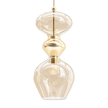 Futura XL Smoke Suspension Light 3D model image 1 