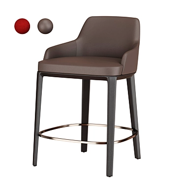 Sleek Sophie Bar Chair 3D model image 1 
