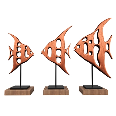 Copper Beauty: Handcrafted Art 3D model image 1 