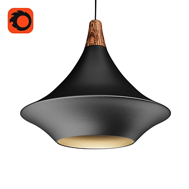 Modern Korean-inspired Luminaire: Top Harmony 3D model image 1 