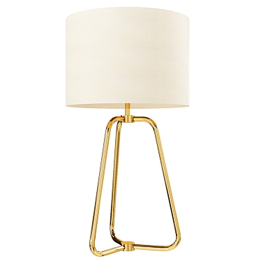 Luxury Brass LED Table Lamp 3D model image 1 