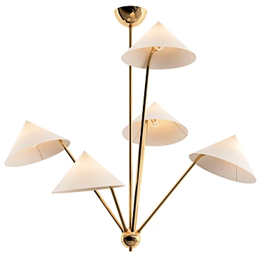 Elegant Mantis Chandelier 3D model image 1 