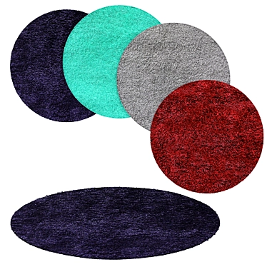 Sleek Circle Rug: Modern Design & High Quality 3D model image 1 