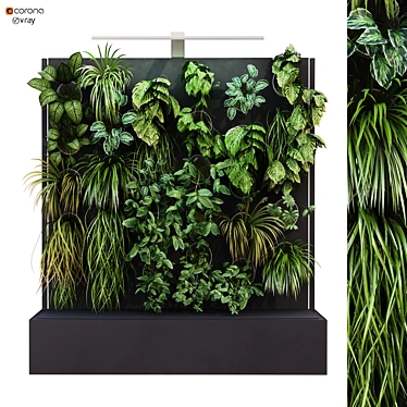 Vertical Garden Box Set - Lowpoly 3D Model 3D model image 1 