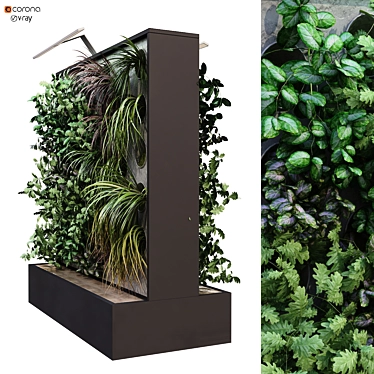 Vertical Garden Box Set: Double-Sided 3D model image 1 