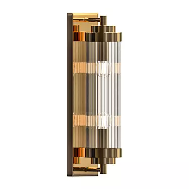 Brass Kiosk 40: Industrial Chic Lighting 3D model image 1 