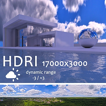 Aerial HDRI: Daytime Panorama 3D model image 1 