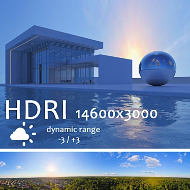 Drone-Captured HDRI Sphere 3D model image 1 