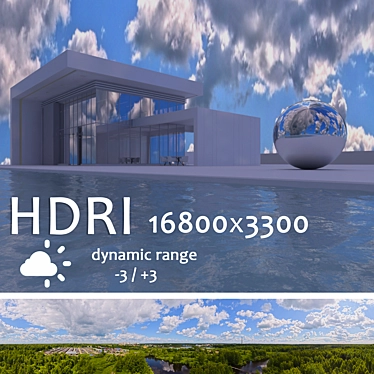 Title: High-Res Aerial HDRI 3D model image 1 