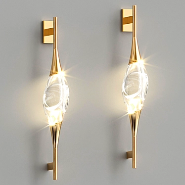 Glam Wall Light 3D model image 1 