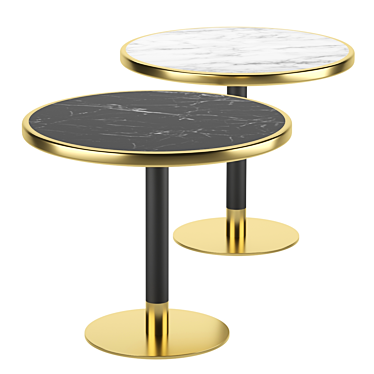 Elegant Marble Coffee Table 3D model image 1 