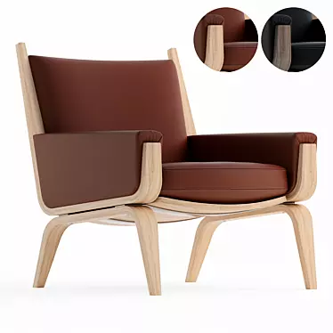 GE 501 Easy Chair: Danish Comfort 3D model image 1 
