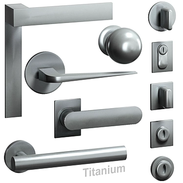 5-In-1 Door Handle Collection 3D model image 1 