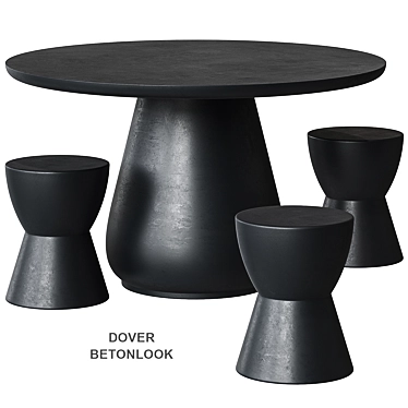 Dover Dining Set: Stylish and Functional 3D model image 1 