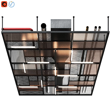 Industrial Loft Ceiling 3D model image 1 