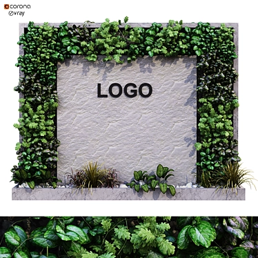 Versatile Greenwall Set 180 3D model image 1 