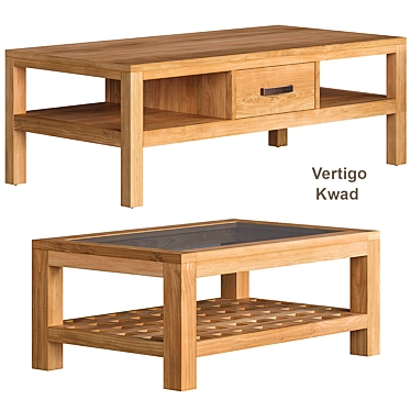 Vertigo Kwad Coffee Table TIKAMOON: Exquisite Design for Style and Functionality 3D model image 1 