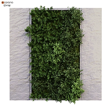 Greenwall Set 182: Modern Vertical Garden Solution 3D model image 1 