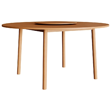 Biface: 150cm Diameter Dining Table 3D model image 1 