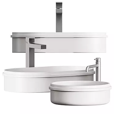 Rise Washbasin: Stylish and Evolutionary Design 3D model image 1 