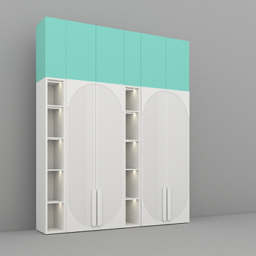 Colorful Closet: Modern Design 3D model image 1 