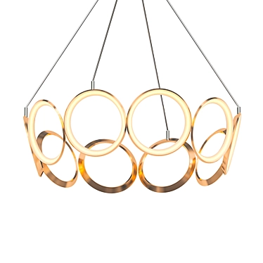 Oros 10 LED Ring Chandelier 3D model image 1 