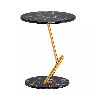 Modern Marble Top Side Table 3D model image 1 