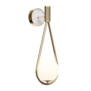 Corda Wall Lamp: Industrial Elegance 3D model image 1 