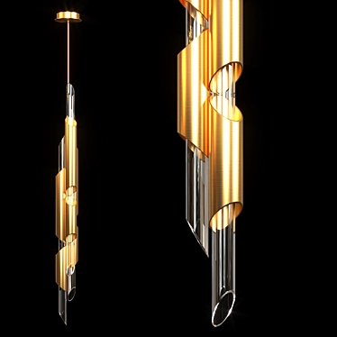 Modern Draycott Pendant Lamp 3D model image 1 