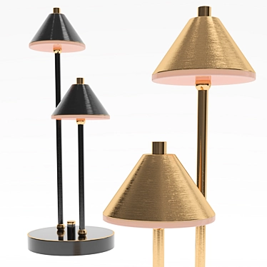 Elegant Genre Tab Lamp 3D model image 1 