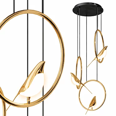 Sleek NOMI Pendant Lamp 3D model image 1 