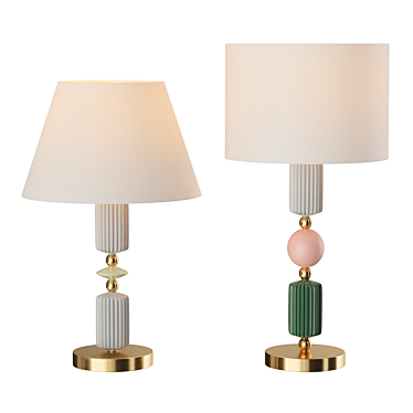 Title: Iris Candy Table Lamp: Sleek and Stylish Illumination 3D model image 1 