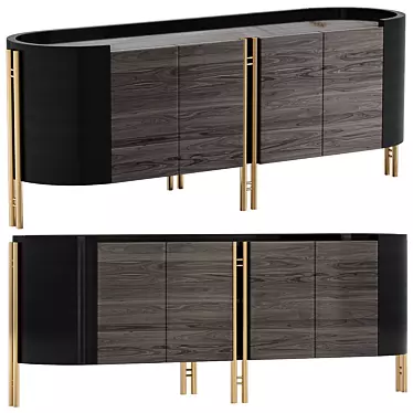 Elegant IKAT Bizzotto Sideboard 3D model image 1 