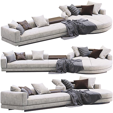 Modern Luxury Sofa: Connery by Minotti 3D model image 1 