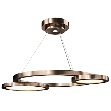 Eclisse Chandelier: Elegant Illumination by Massimiliano Raggi 3D model image 1 